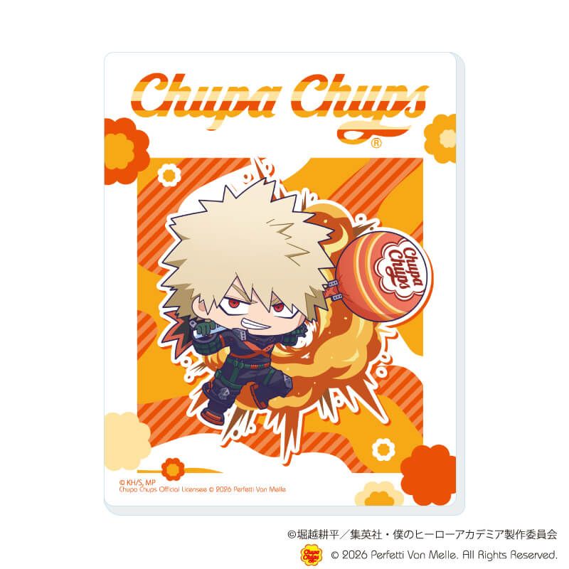 アクリルカード「アニメ 『僕のヒーローアカデミア』×チュッパチャプス」01/コンプリートセット(全10種)(ミニキャライラスト)