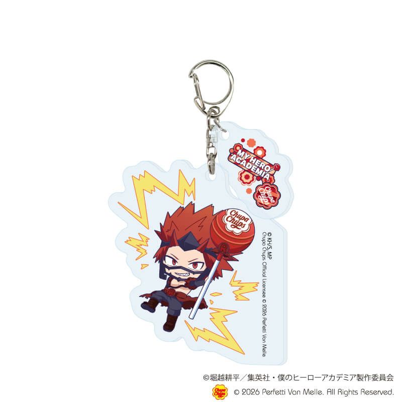 パーツ付きアクリルキーホルダー「アニメ 『僕のヒーローアカデミア』×チュッパチャプス」01/コンプリートセット(全10種)(ミニキャライラスト)