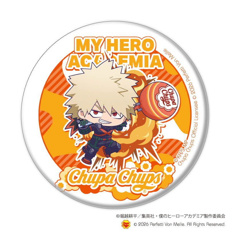 缶バッジ「アニメ 『僕のヒーローアカデミア』×チュッパチャプス」01/コンプリートセット(全10種)(ミニキャライラスト)