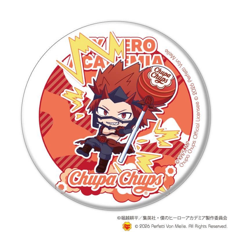 缶バッジ「アニメ 『僕のヒーローアカデミア』×チュッパチャプス」01/コンプリートセット(全10種)(ミニキャライラスト)