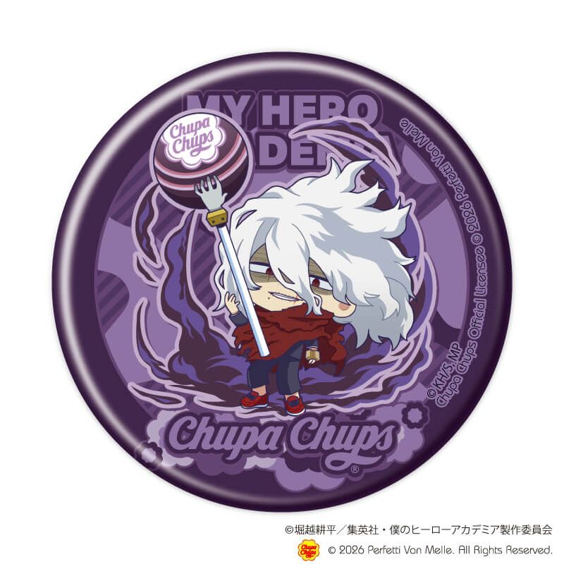 缶バッジ「アニメ 『僕のヒーローアカデミア』×チュッパチャプス」01/コンプリートセット(全10種)(ミニキャライラスト)