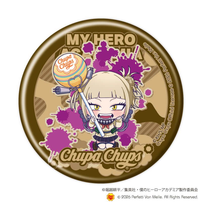缶バッジ「アニメ 『僕のヒーローアカデミア』×チュッパチャプス」01/コンプリートセット(全10種)(ミニキャライラスト)