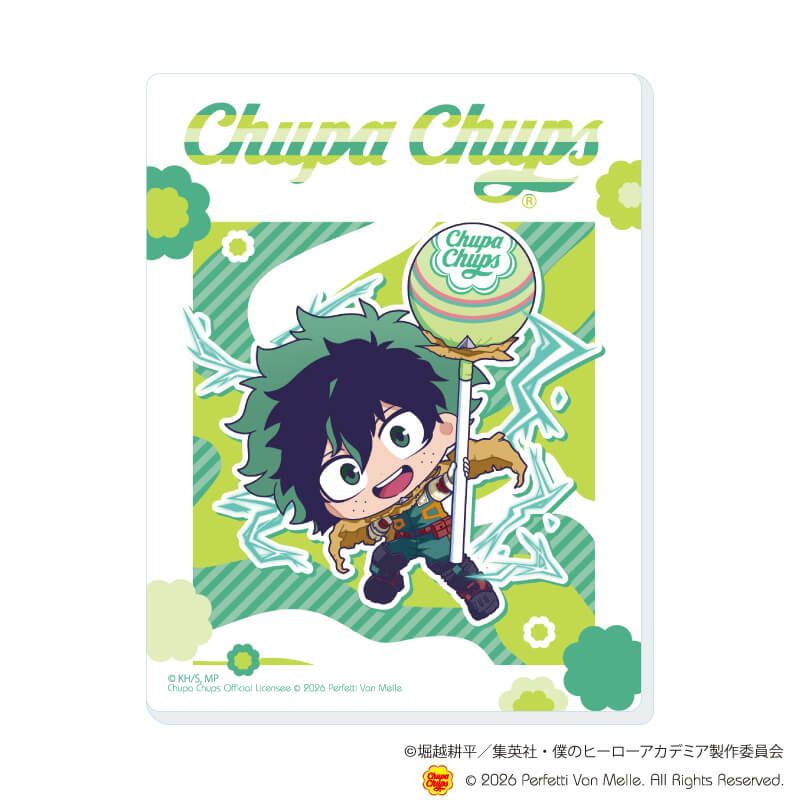 アクリルカード「アニメ 『僕のヒーローアカデミア』×チュッパチャプス」01/ブラインド(10種)(ミニキャライラスト)