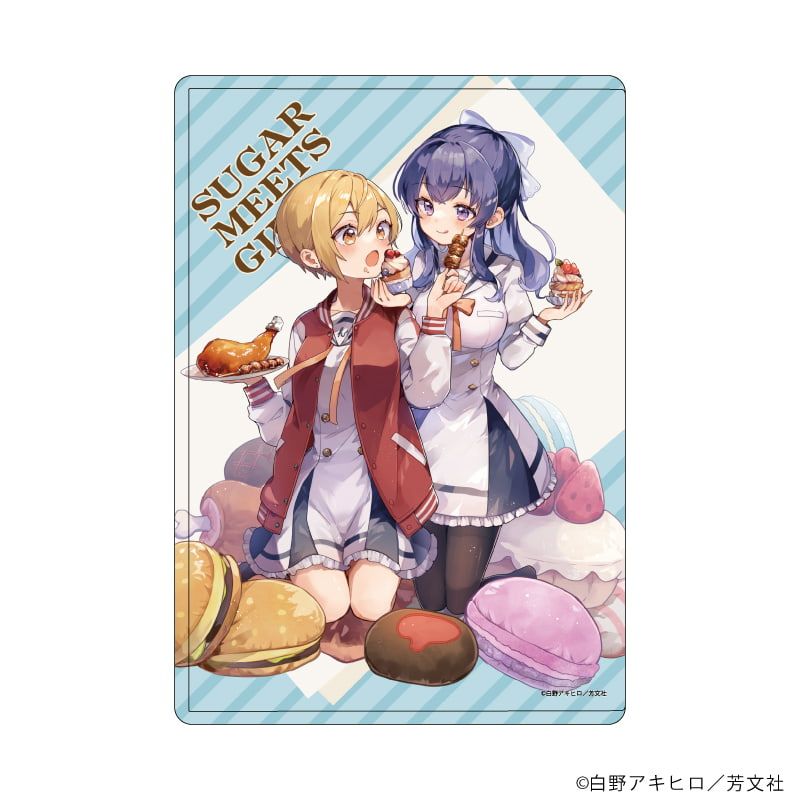 キャラクリアケース「しゅがー・みーつ・がーる！」05/佐藤 カンナ&望月 美都B(公式イラスト)