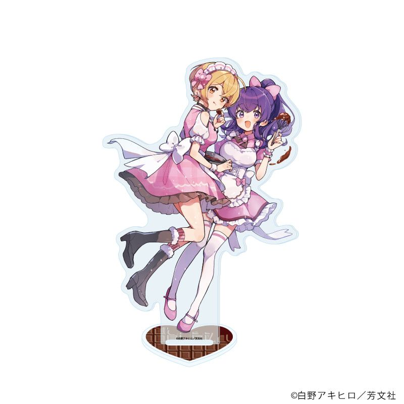 アクリルスタンド「しゅがー・みーつ・がーる！」05/佐藤 カンナ&望月 美都(公式イラスト)