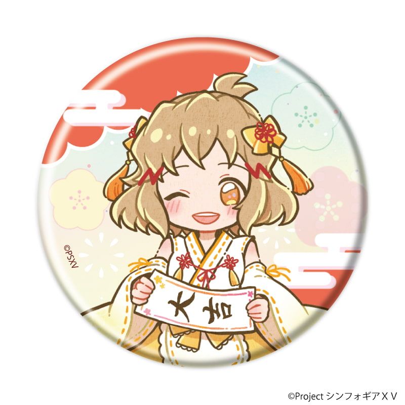 缶バッジ「戦姫絶唱シンフォギアＸＶ」27/ブラインド(8種)(レトロアートイラスト)