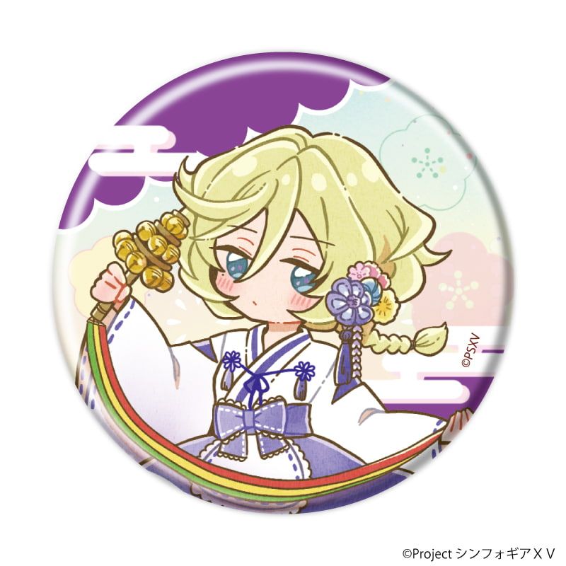 缶バッジ「戦姫絶唱シンフォギアＸＶ」27/ブラインド(8種)(レトロアートイラスト)