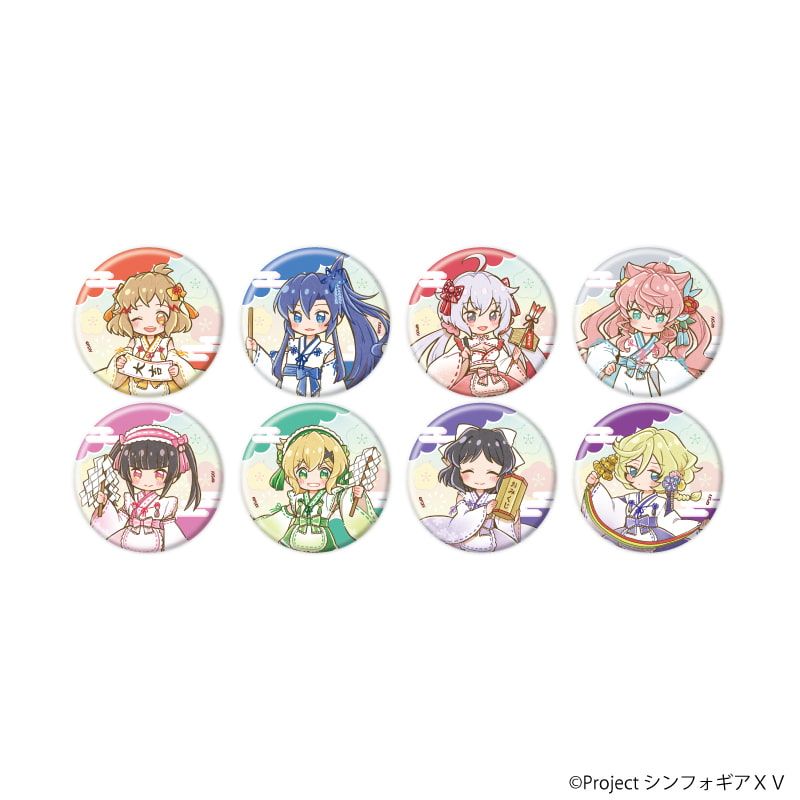 缶バッジ「戦姫絶唱シンフォギアＸＶ」27/コンプリートセット(全8種)(レトロアートイラスト)