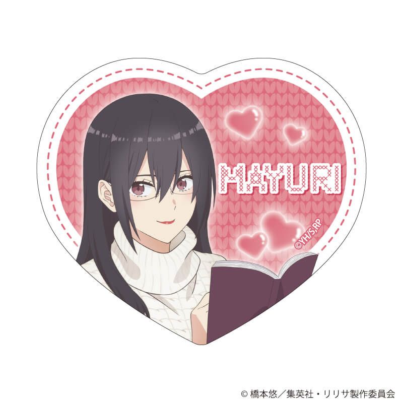 ダイカットステッカー「2.5次元の誘惑」07/羽生まゆり お部屋ニットver.(描き下ろしイラスト)