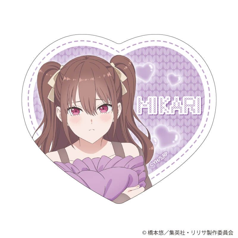 ダイカットステッカー「2.5次元の誘惑」06/橘 美花莉 お部屋ニットver.(描き下ろしイラスト)