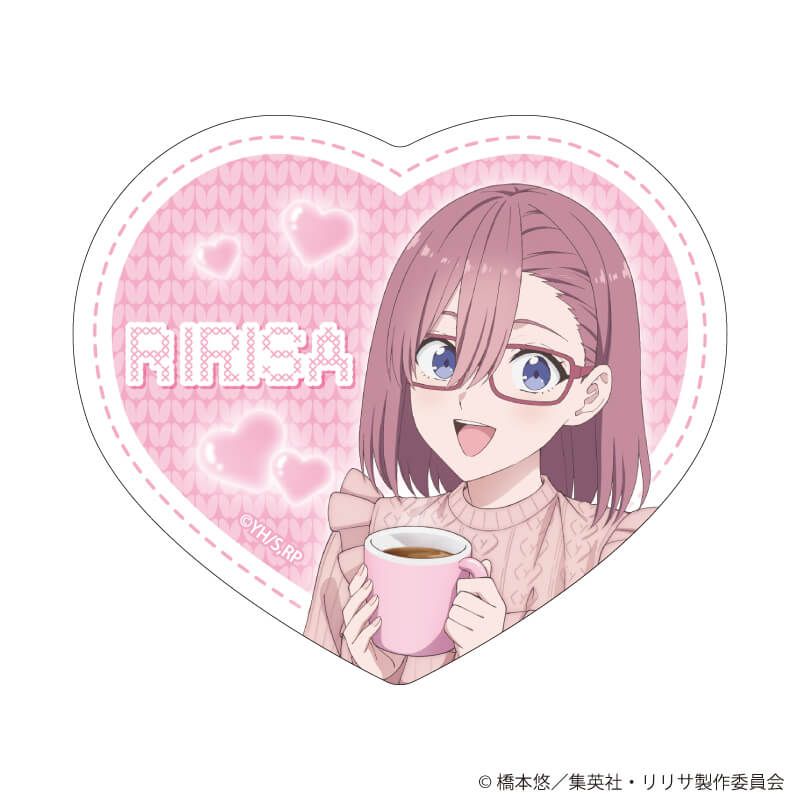 ダイカットステッカー「2.5次元の誘惑」05/天乃 リリサ お部屋ニットver.(描き下ろしイラスト)