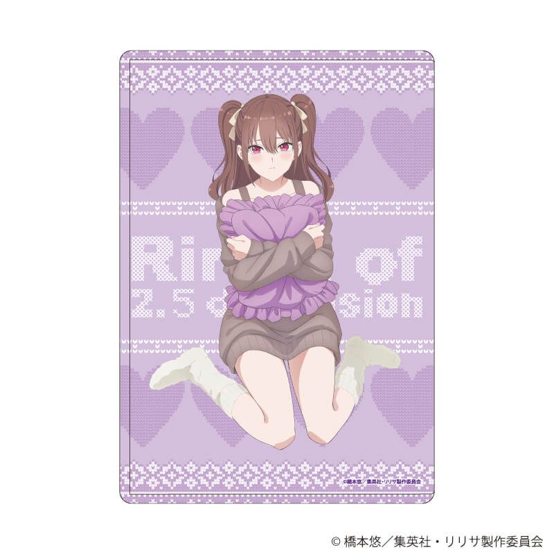 キャラクリアケース「2.5次元の誘惑」18/橘 美花莉 お部屋ニットver.(描き下ろしイラスト)