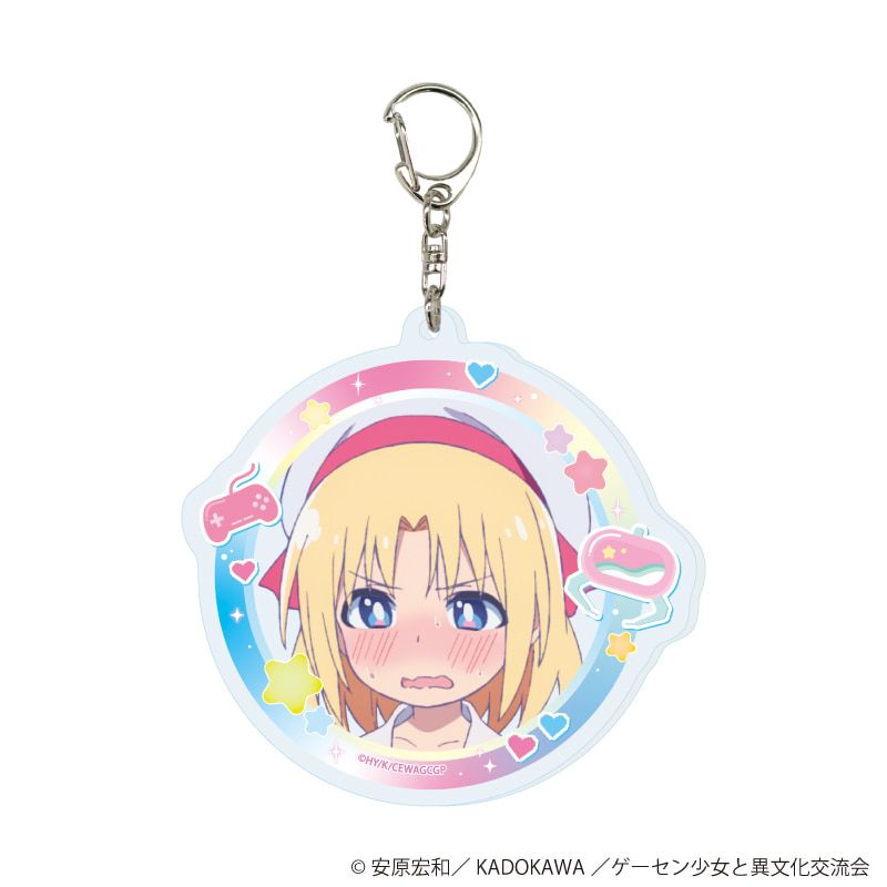アクリルキーホルダー「TVアニメ『ゲーセン少女と異文化交流』」01/コンプリートセット(全5種)(公式イラスト)