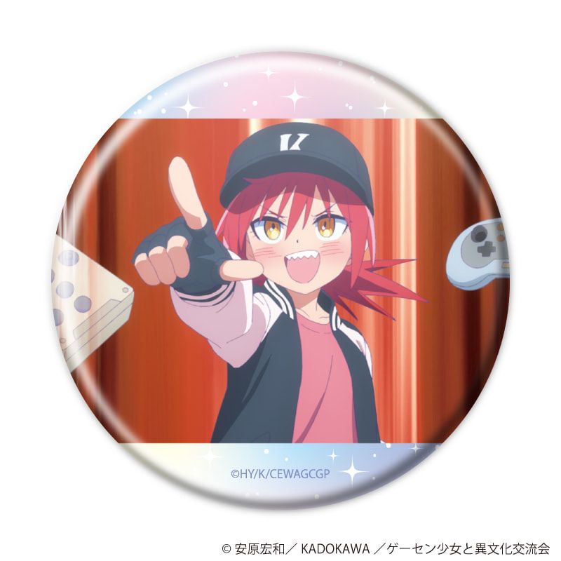 缶バッジ「TVアニメ『ゲーセン少女と異文化交流』」01/コンプリートセット(全5種)(場面写イラスト)