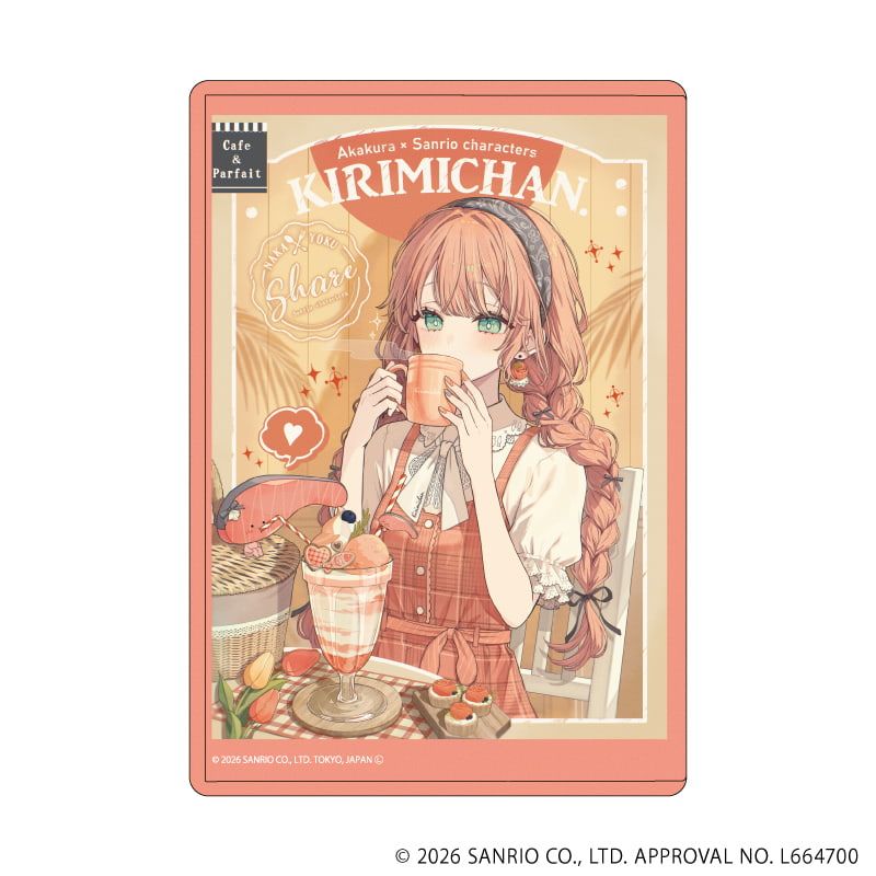 キャラクリアケース「赤倉×サンリオキャラクターズ」40/KIRIMIちゃん.(コラボイラスト)
