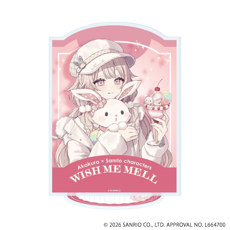 アクリルスタンド「赤倉×サンリオキャラクターズ」58/ウィッシュミーメル(コラボイラスト)