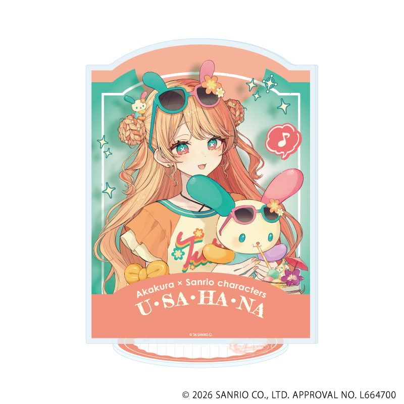アクリルスタンド「赤倉×サンリオキャラクターズ」56/ウサハナ(コラボイラスト)