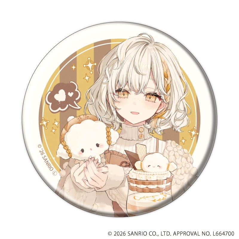 缶バッジ「赤倉×サンリオキャラクターズ」06/コンプリートセット(全6種)(コラボイラスト)