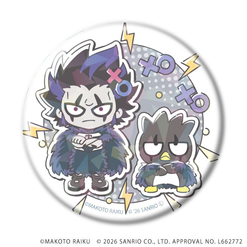 ホログラム缶バッジ(57ｍｍ)「金色のガッシュ!!×サンリオキャラクターズ」02/vol.02コンプリートセット(全5種)(コラボイラスト)