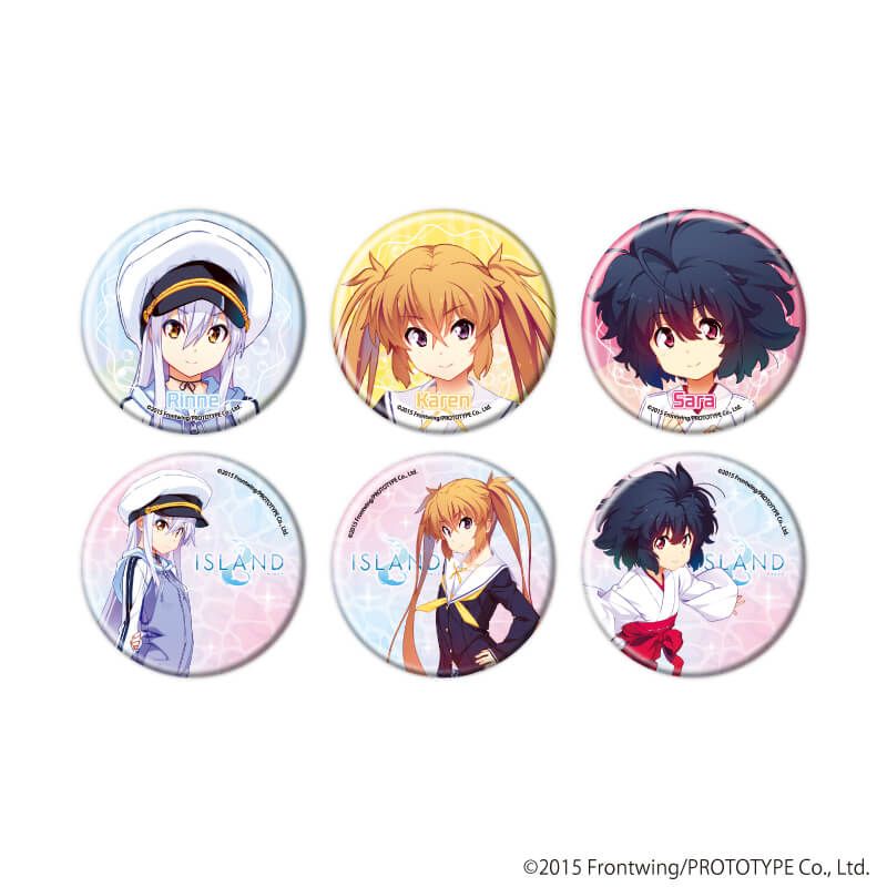 缶バッジ「ISLAND」01/コンプリートセット(全6種)(公式イラスト)