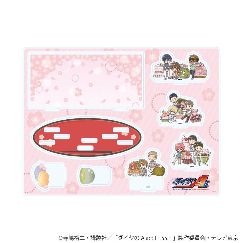 アクリルジオラマ「TVアニメ『ダイヤのA actⅡ -Second Season-』」02/スイーツver.(グラフアートイラスト)