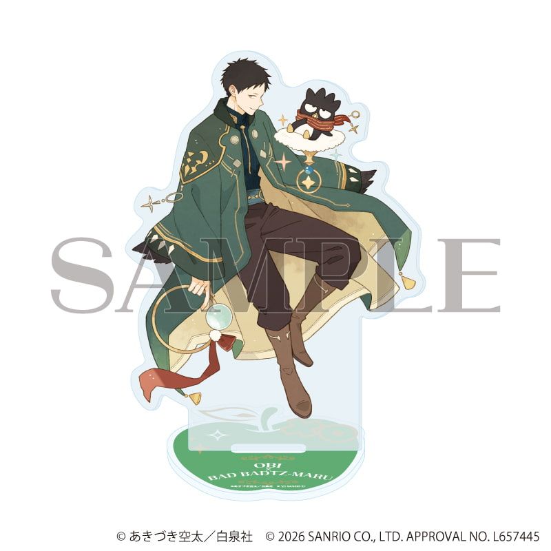 アクリルスタンド「赤髪の白雪姫×サンリオキャラクターズ」05/オビ×バッドばつ丸(コラボイラスト)