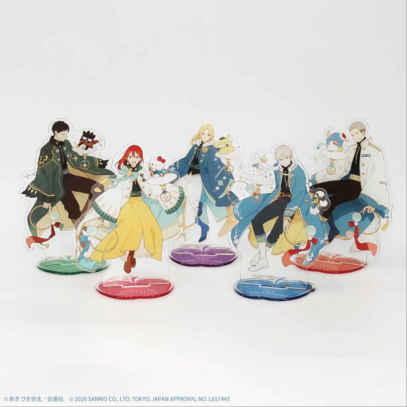 アクリルスタンド「赤髪の白雪姫×サンリオキャラクターズ」04/木々×ポムポムプリン(コラボイラスト)