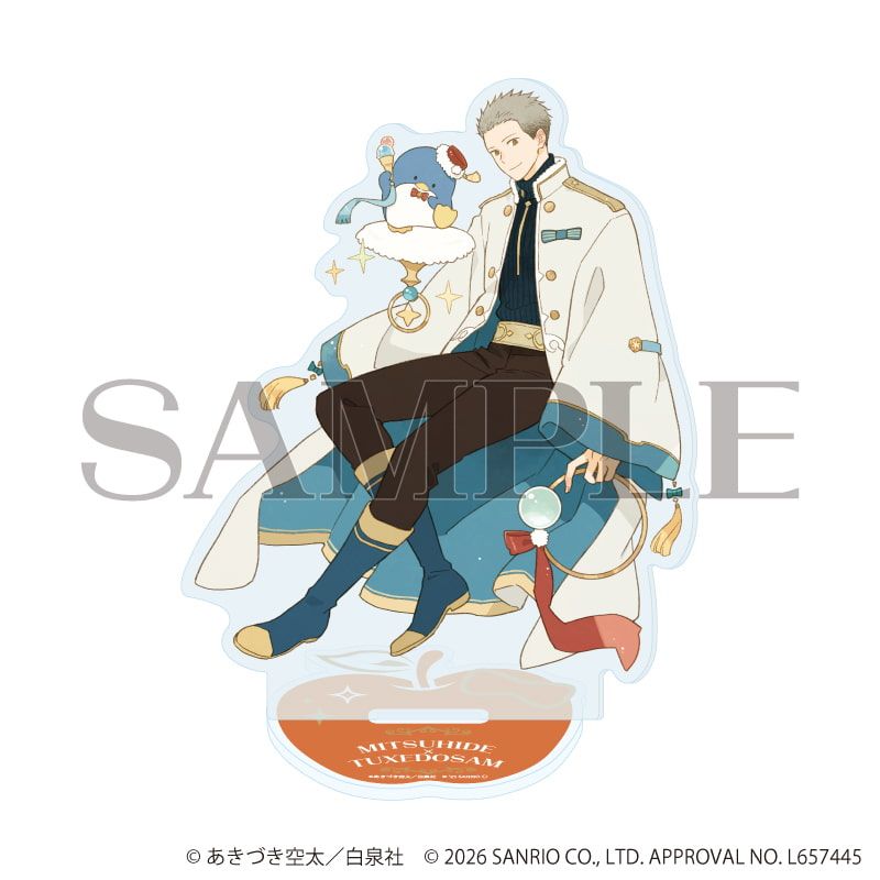 アクリルスタンド「赤髪の白雪姫×サンリオキャラクターズ」03/ミツヒデ×タキシードサム(コラボイラスト)
