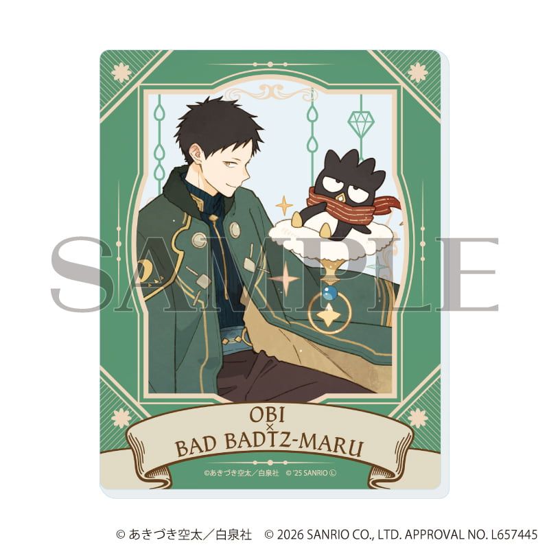 アクリルカード「赤髪の白雪姫×サンリオキャラクターズ」01/ブラインド(5種)(コラボイラスト)