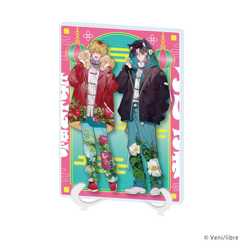 アクリルアートボード(A5サイズ)「セフレ、やっぱなしで！」01/月岡 大樹&時枝 響(描き下ろしイラスト)