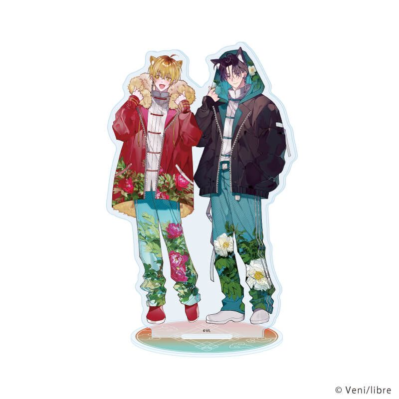 アクリルスタンド「セフレ、やっぱなしで！」02/月岡 大樹&時枝 響(描き下ろしイラスト)