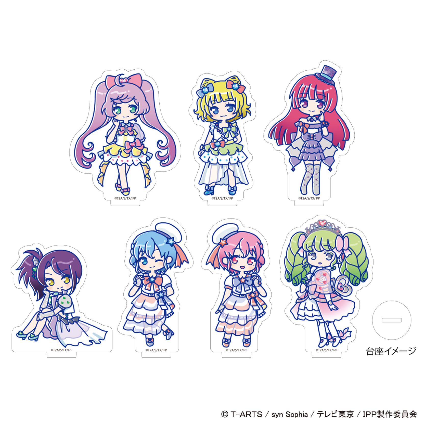 アクリルぷちスタンド「プリパラ」01/ブラインド(7種)(Candy artイラスト)