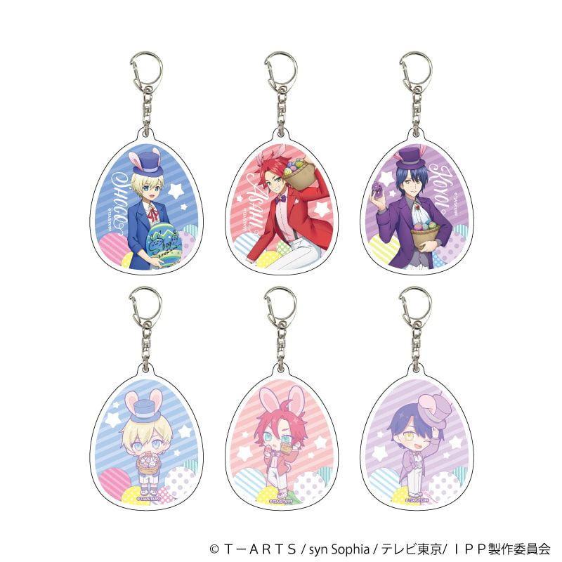 アクリルキーホルダー「アイドルタイムプリパラ」04/イースターver. コンプリートBOX(全6種)(描き下ろしイラスト)(ミニキャライラスト)