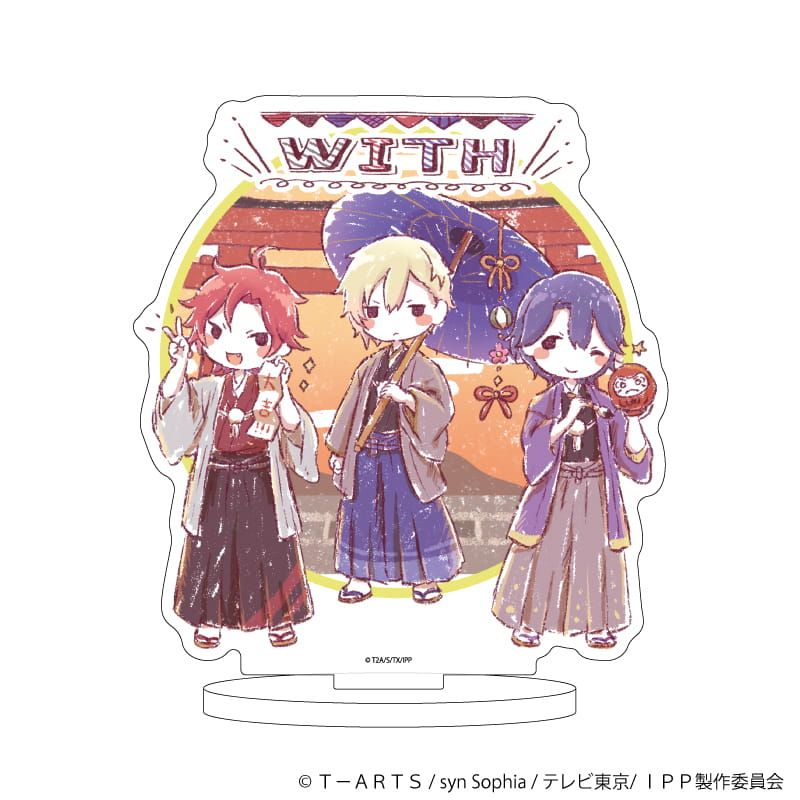キャラアクリルフィギュア「アイドルタイムプリパラ」04/WITHカフェver. お正月(グラフアートイラスト)（アクスタ）