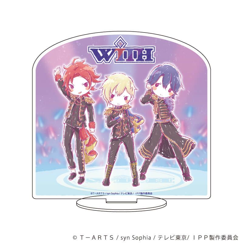 キャラアクリルフィギュア「アイドルタイムプリパラ」01/WITH 集合デザイン(グラフアートイラスト)（アクスタ）