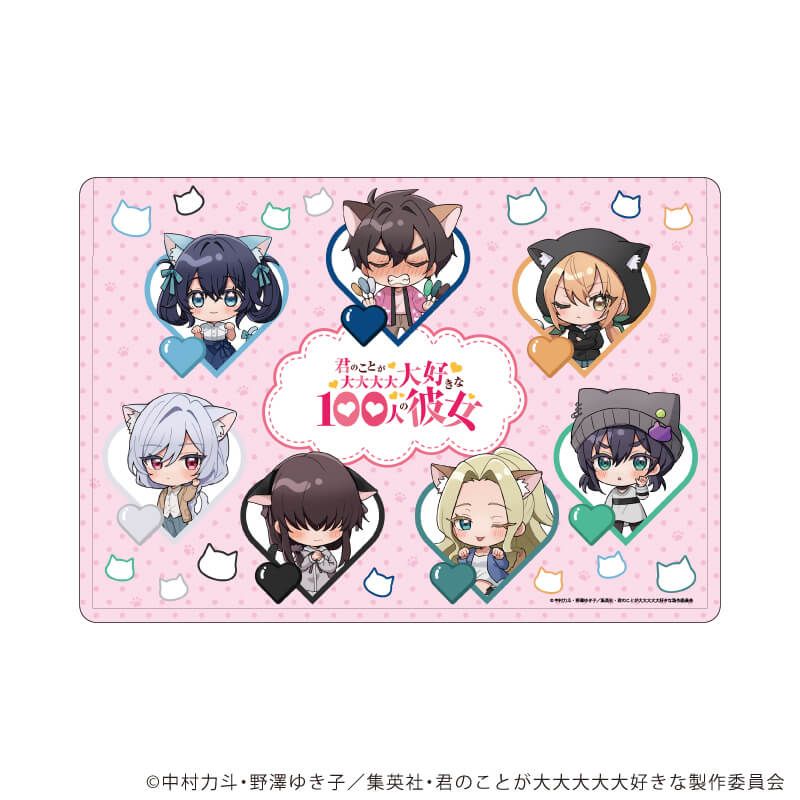 キャラクリアケース「君のことが大大大大大好きな100人の彼女」05/集合デザイン(ミニキャライラスト)