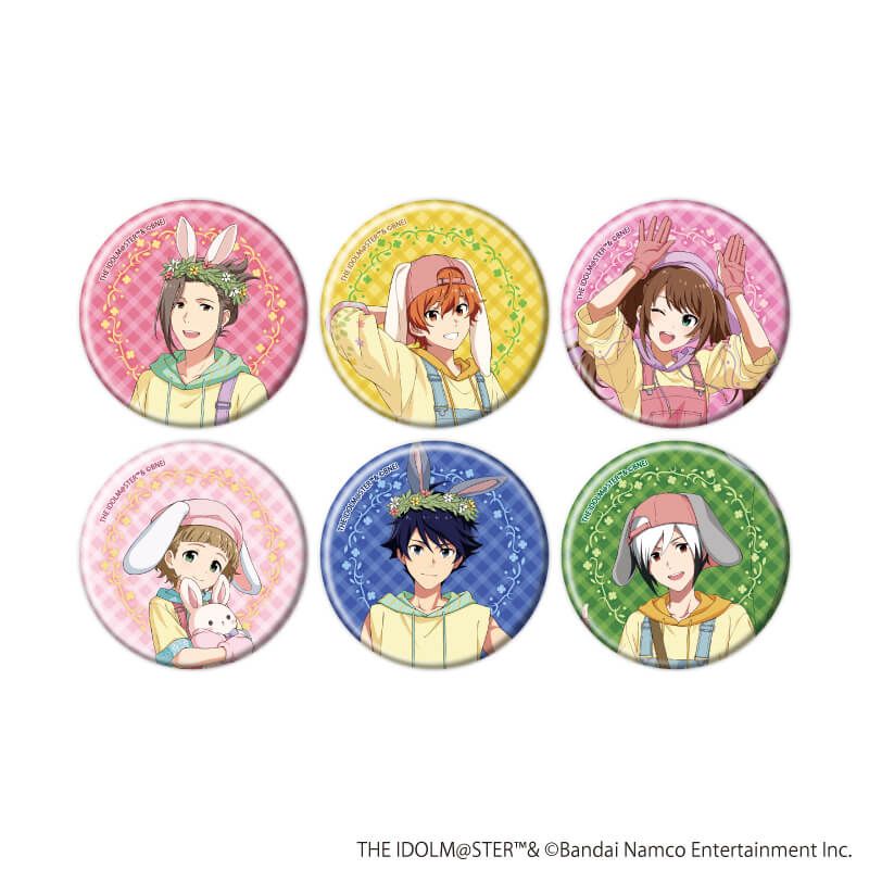 缶バッジ「アイドルマスター SideM」39/エッグハントver. トレーディング(6種)(描き下ろしイラスト)