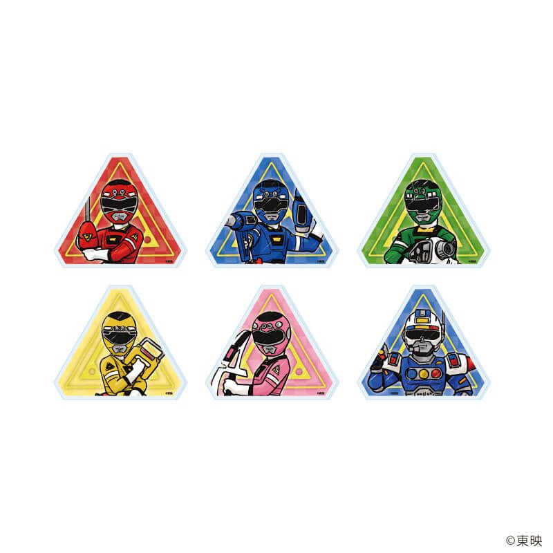 アクリルマグネット「激走戦隊カーレンジャー」01/コンプリートセット(全6種)(グラフアートイラスト)