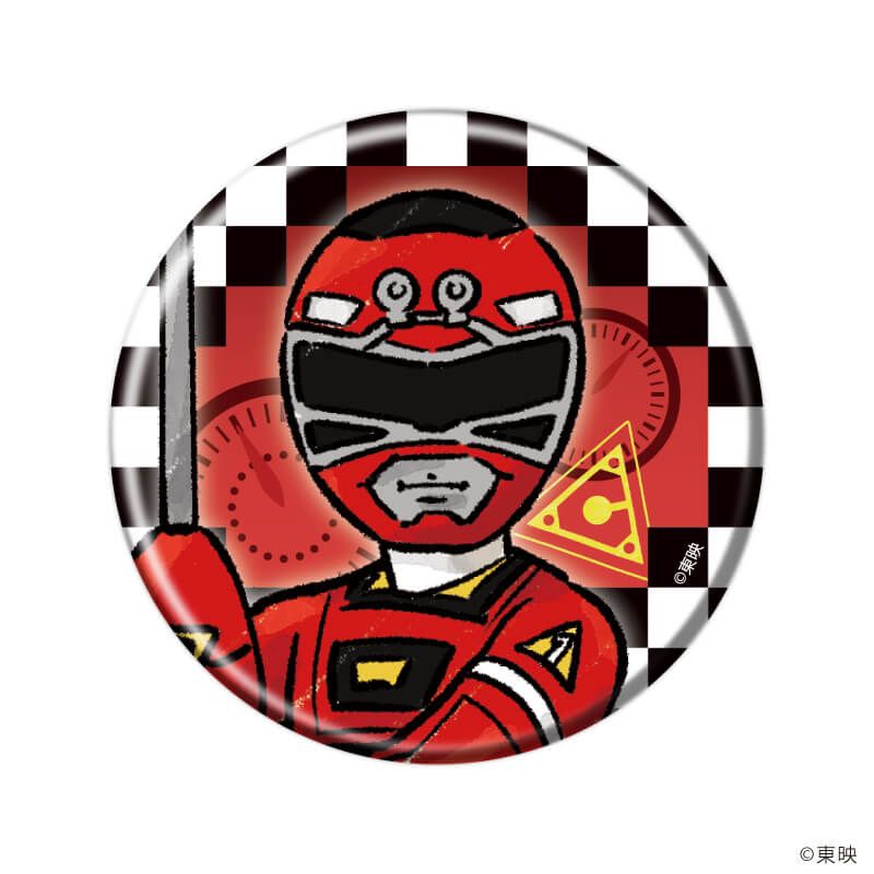 缶バッジ「激走戦隊カーレンジャー」01/コンプリートセット(全6種)(グラフアートイラスト)