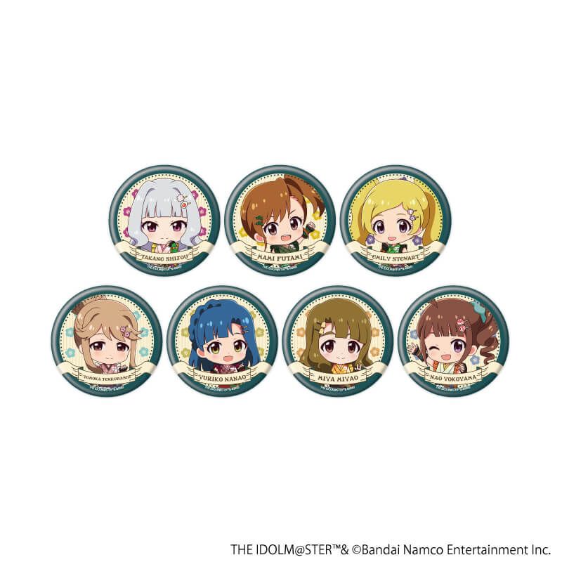 缶バッジ「アイドルマスター ミリオンライブ！」19/和風喫茶ver. トレーディング(7種)(ミニキャライラスト)
