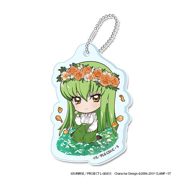 コードギアス 反逆のルルーシュ ぷちちょこミニアクリルキーホルダー【C.C.（B）】Flower Collection