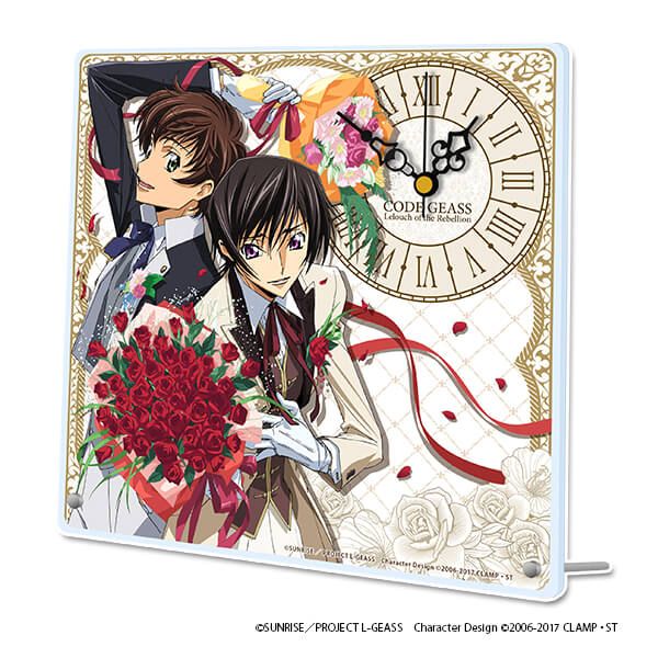 コードギアス 反逆のルルーシュ アクリル置時計【ルルーシュ＆スザク】