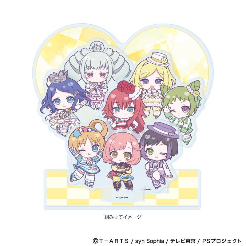 アクリルジオラマ「プリティーシリーズ」03/プリティーリズム・レインボーライブ コーデアレンジver.(ミニキャライラスト)