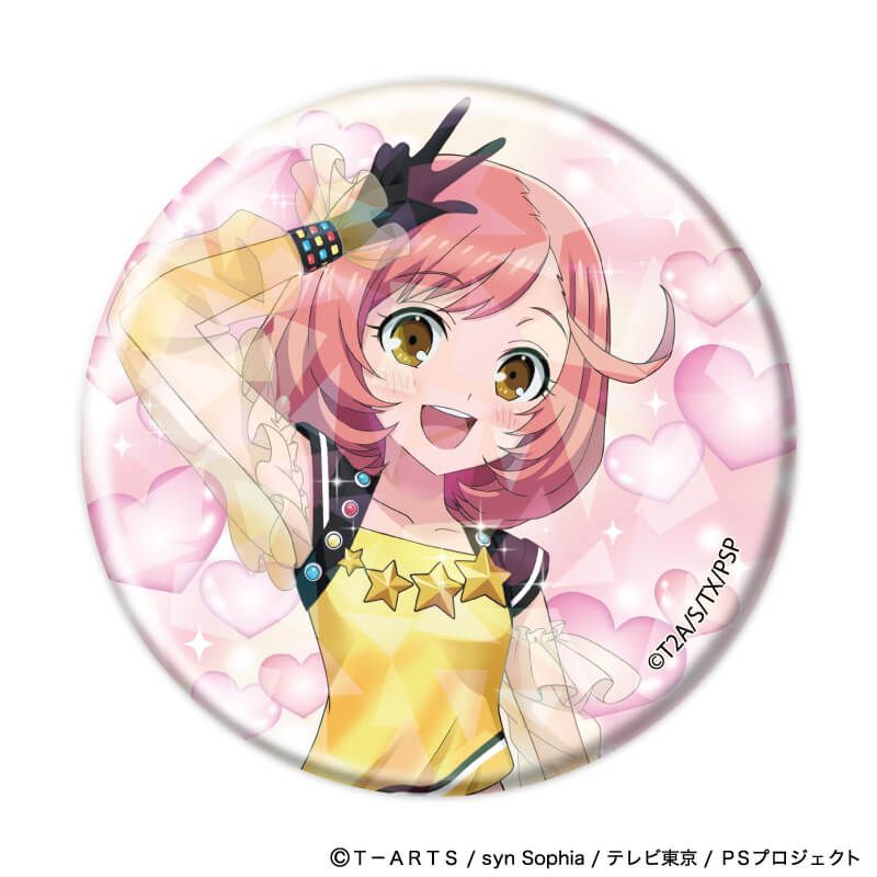 ホログラム缶バッジ(57mm)「プリティーシリーズ」01/コーデアレンジver. コンプリートセット(全7種)(描き下ろしイラスト)