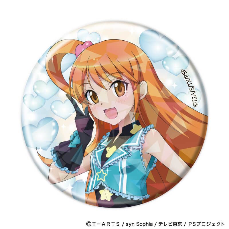 ホログラム缶バッジ(57mm)「プリティーシリーズ」01/コーデアレンジver. ブラインド(7種)(描き下ろしイラスト)