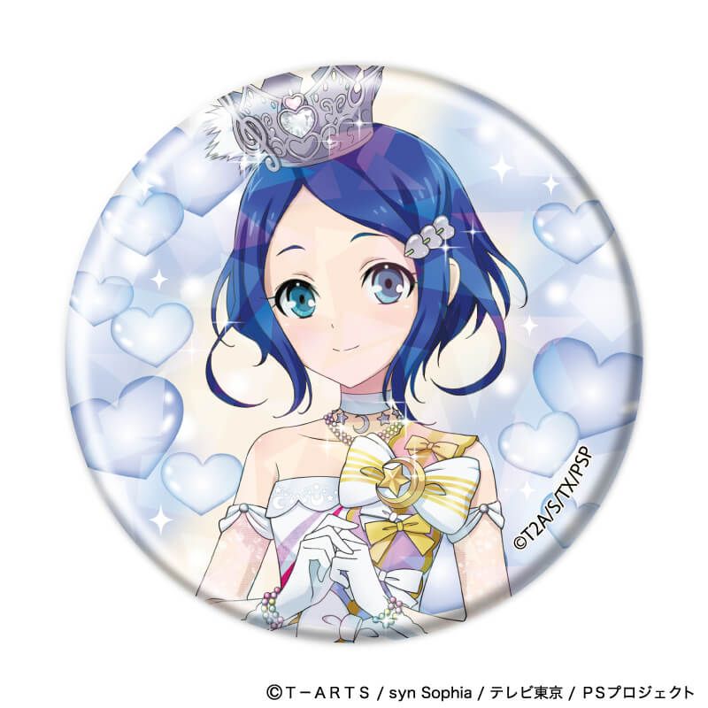 ホログラム缶バッジ(57mm)「プリティーシリーズ」01/コーデアレンジver. ブラインド(7種)(描き下ろしイラスト)