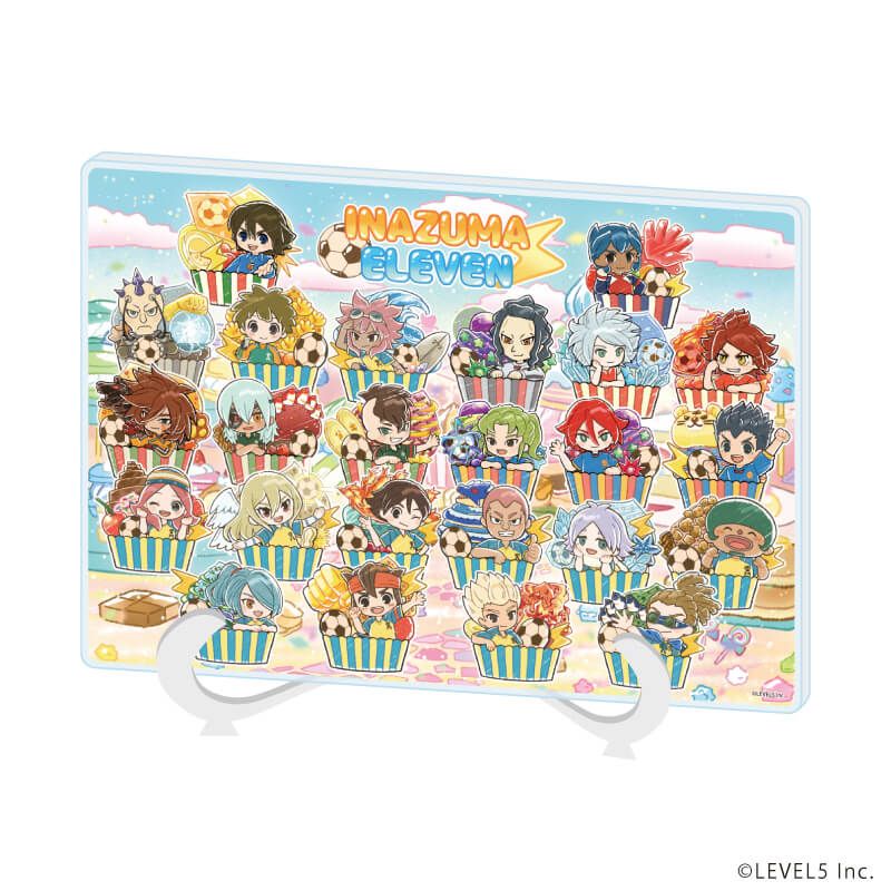 アクリルアートボード(A5サイズ)「イナズマイレブン」01/スイーツver. 集合デザイン(グラフアートイラスト)