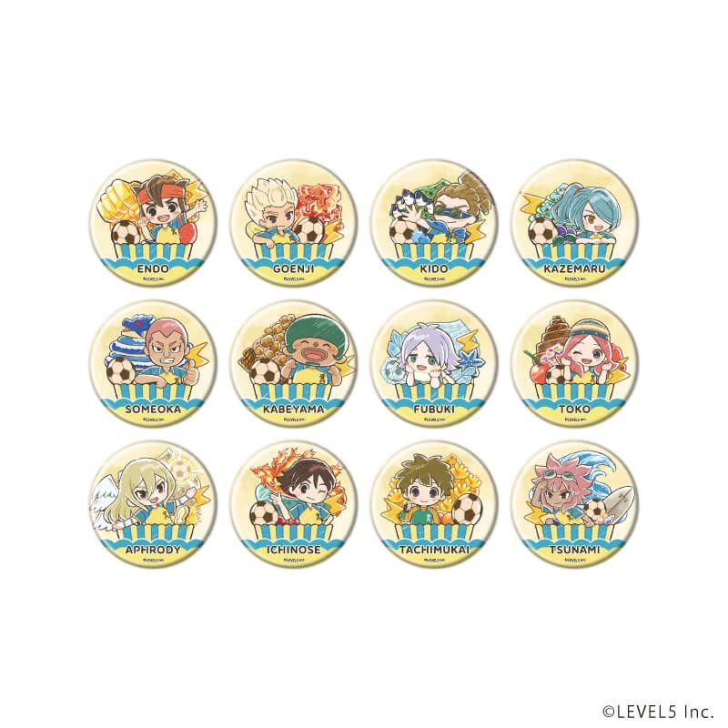 缶バッジ「イナズマイレブン」01/スイーツver. コンプリートセット(全12種)(グラフアートイラスト)