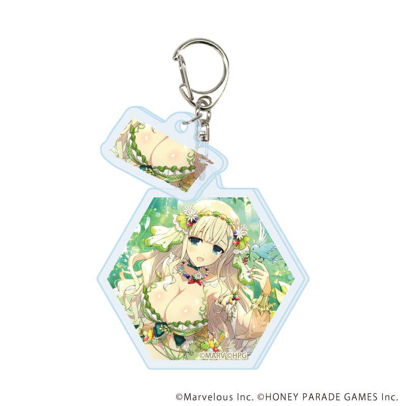 パイ付きアクリルキーホルダー「シノビマスター 閃乱カグラ NEW LINK」05/コンプリートセット(全10種)(公式イラスト)