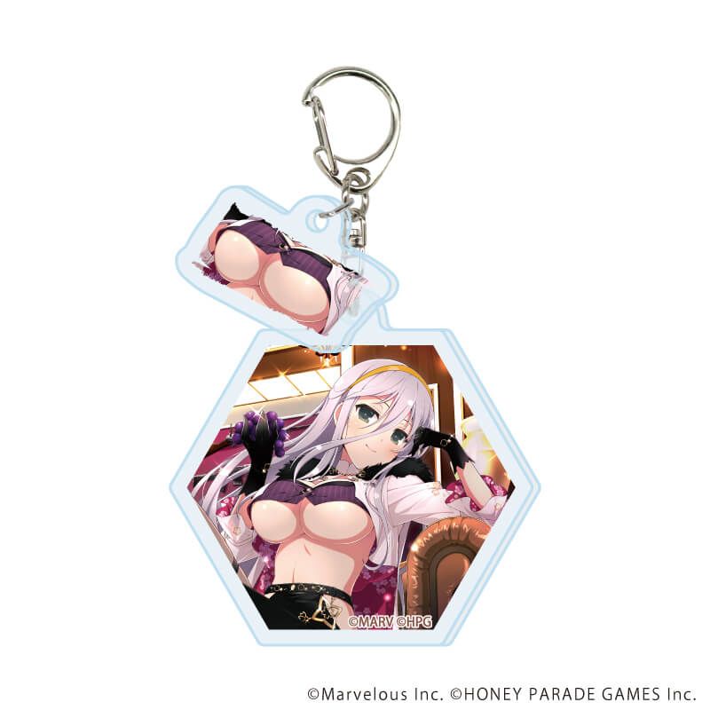 パイ付きアクリルキーホルダー「シノビマスター 閃乱カグラ NEW LINK」05/コンプリートセット(全10種)(公式イラスト)